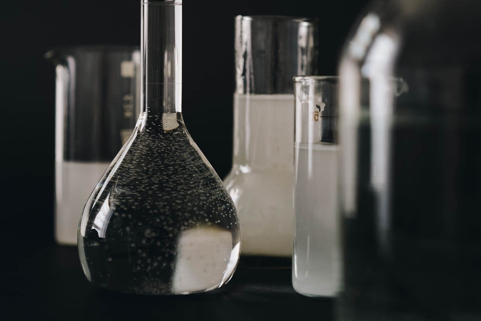 Vidraria de laboratório científico